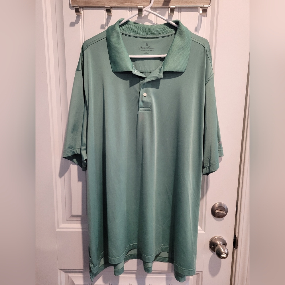 Brooks Brothers Sage Green Performance Polo Shirt